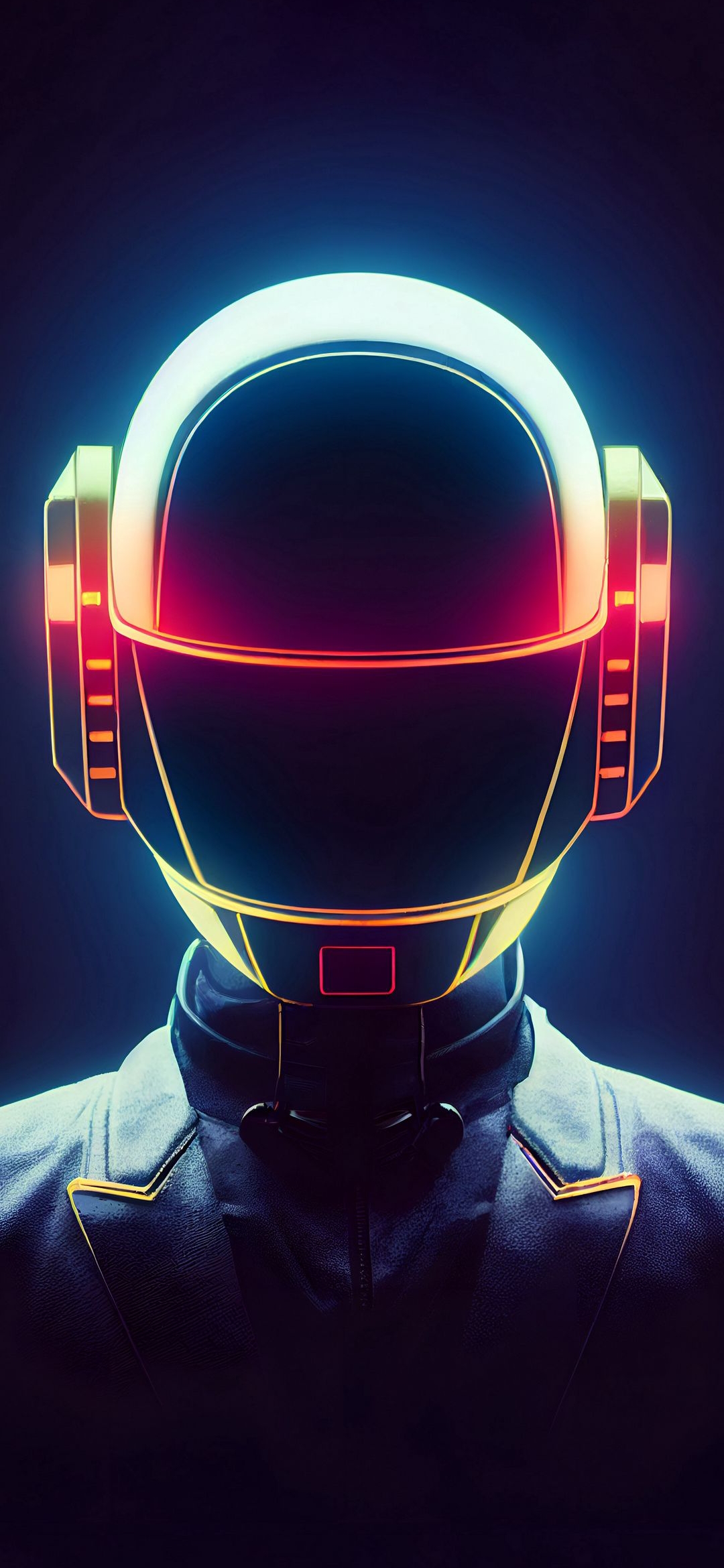 Neon Helmet Portrait - cyberpunk wallpaper for OpersCraft