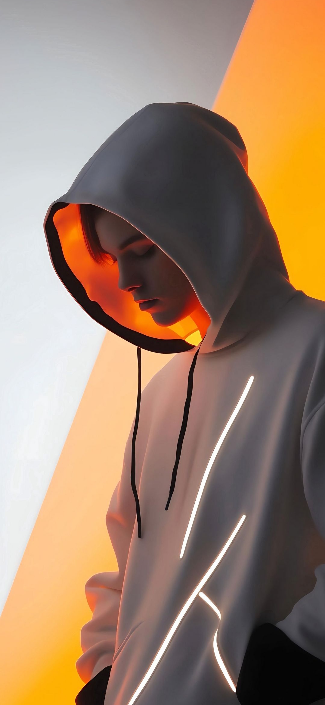 Neon Hoodie Portrait - ghetto wallpaper for OpersCraft