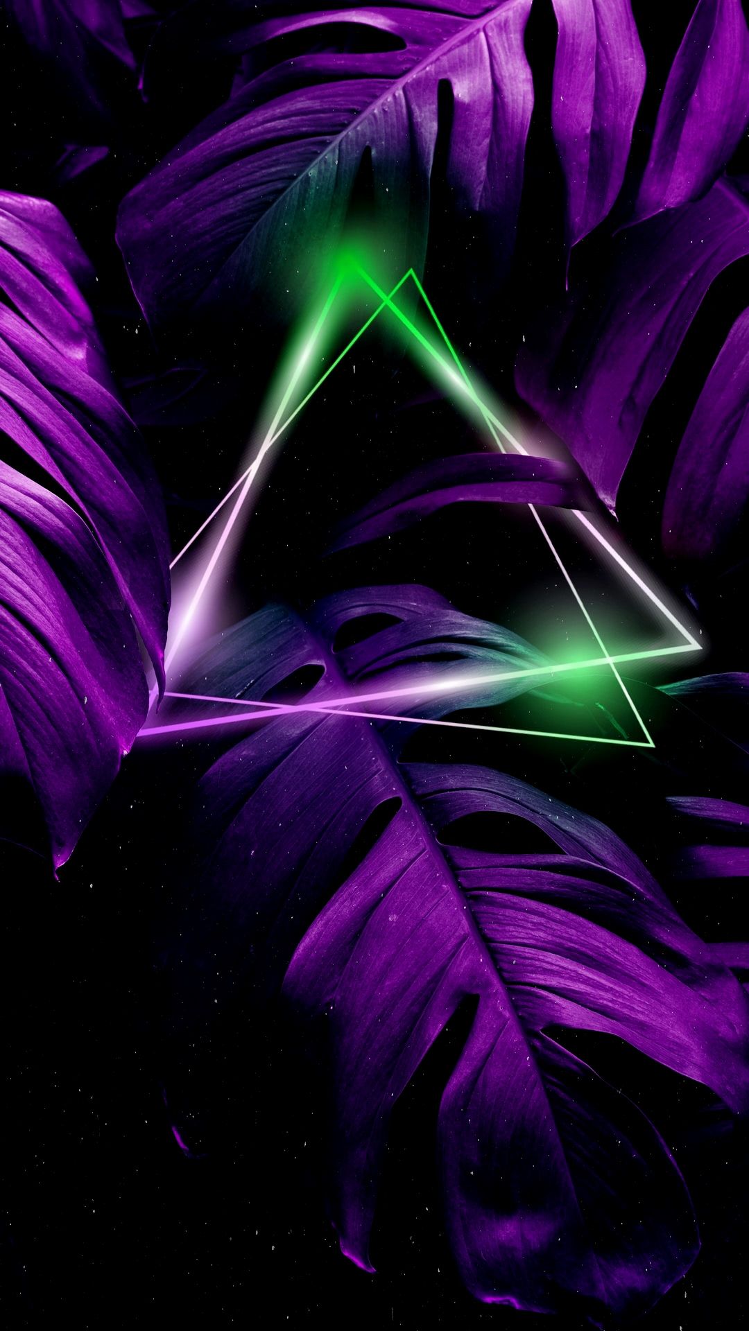 Neon Jungle Triangle - neon wallpaper for OpersCraft