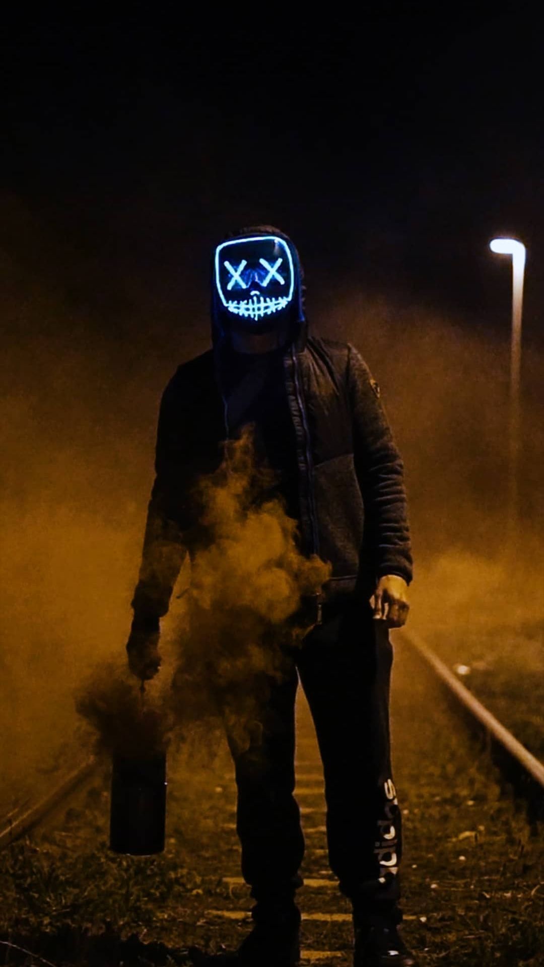 Neon Mask Smoke Trail - mask wallpaper for OpersCraft
