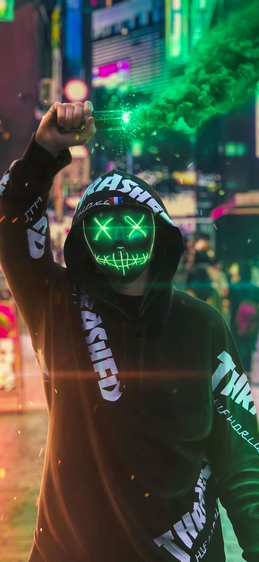 Neon Masked Vigilante - dope wallpaper for OpersCraft
