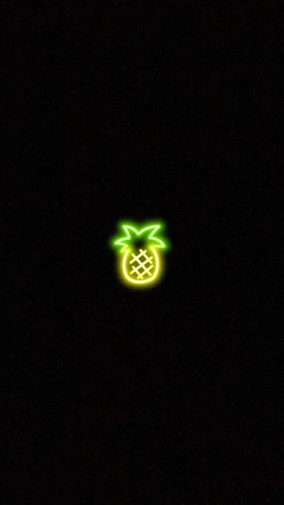 Neon Pineapple Glow - neon wallpaper for OpersCraft