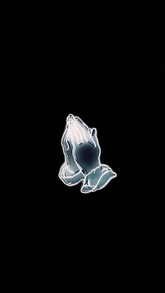 Neon Praying Hands - random wallpaper for OpersCraft