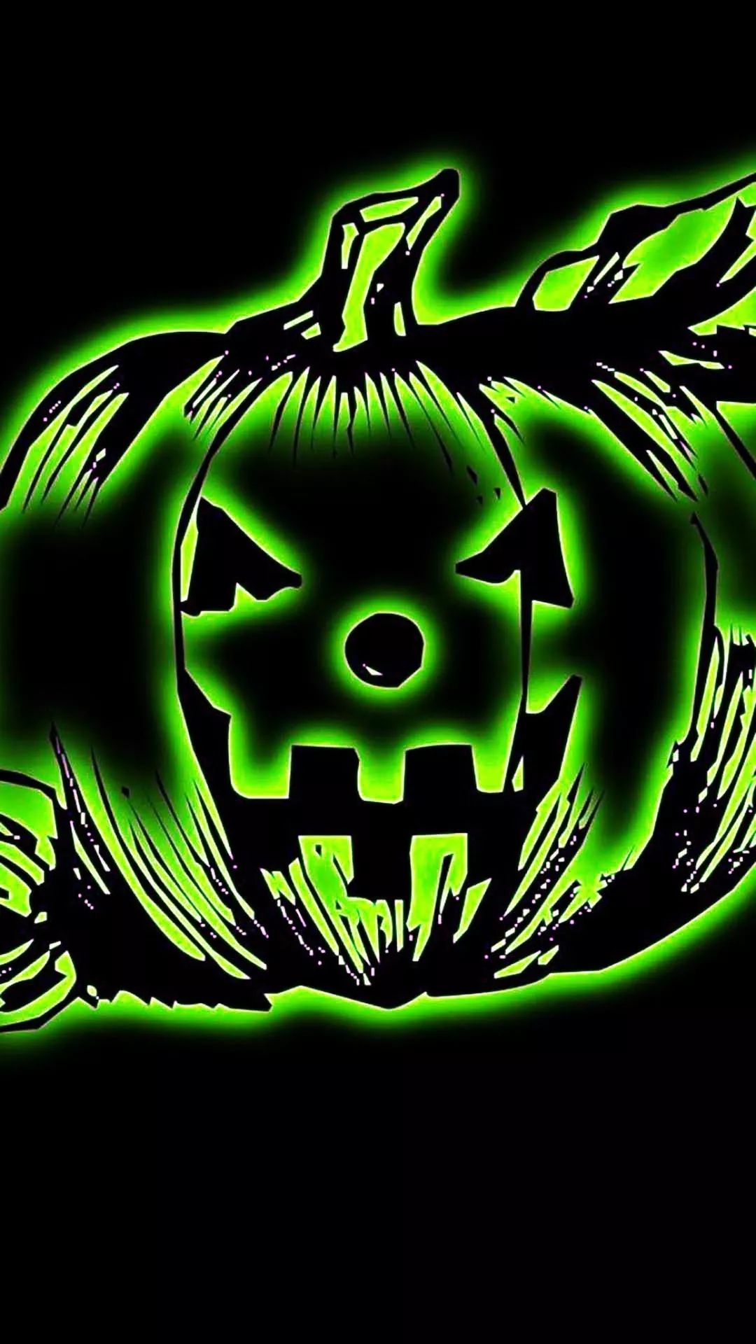 Neon Pumpkin Glow - halloween wallpaper for OpersCraft
