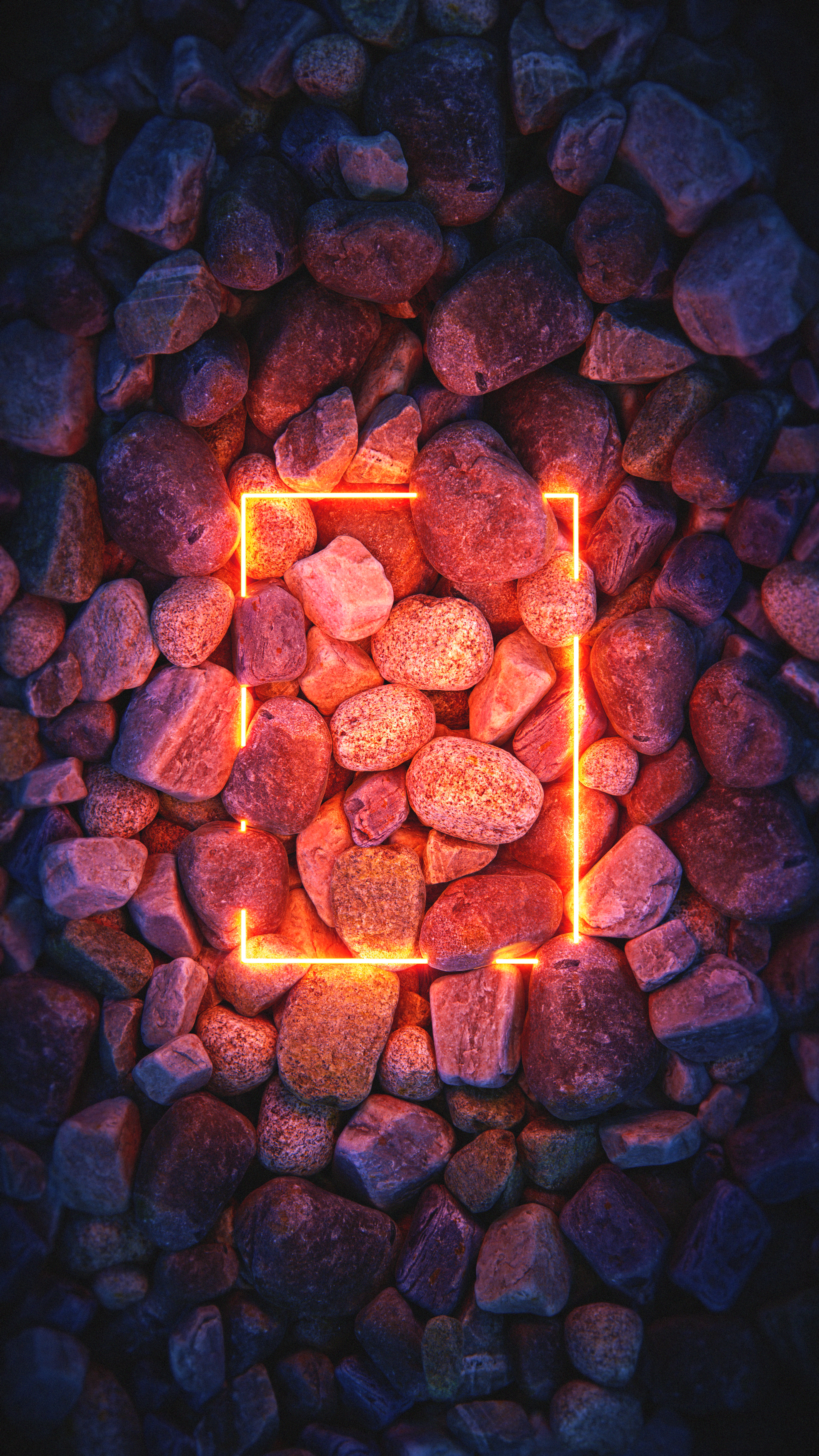 Neon Rock Square - abstract wallpaper for OpersCraft