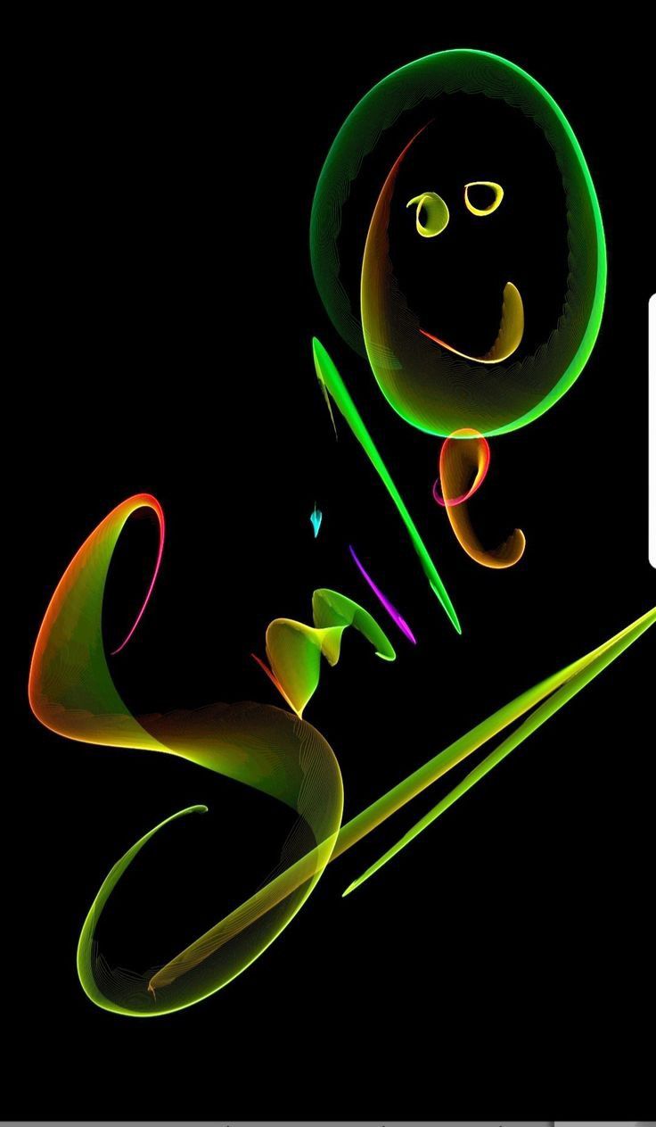 Neon Smile Illustration - abstract wallpaper for OpersCraft