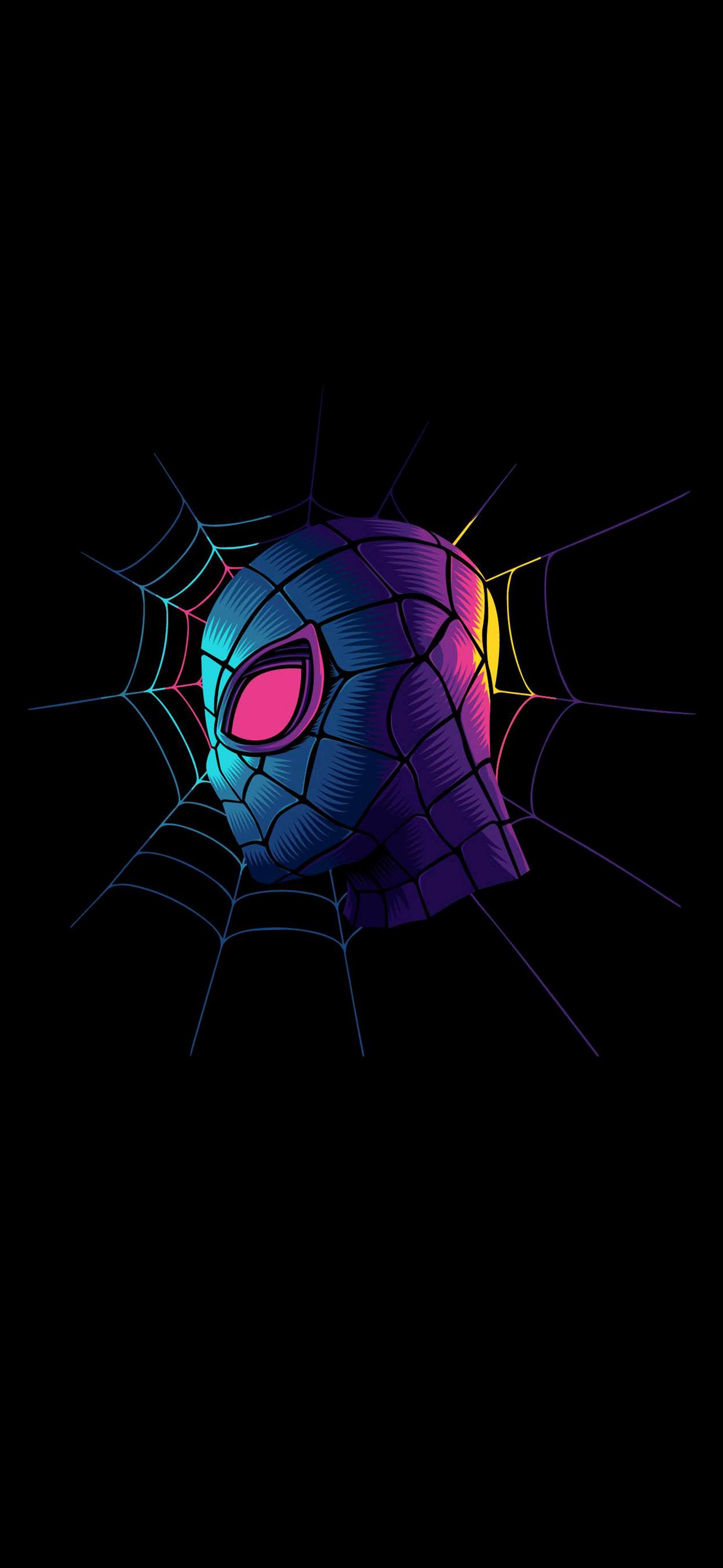 Neon Spider-Man Mask - spider-man wallpaper for OpersCraft