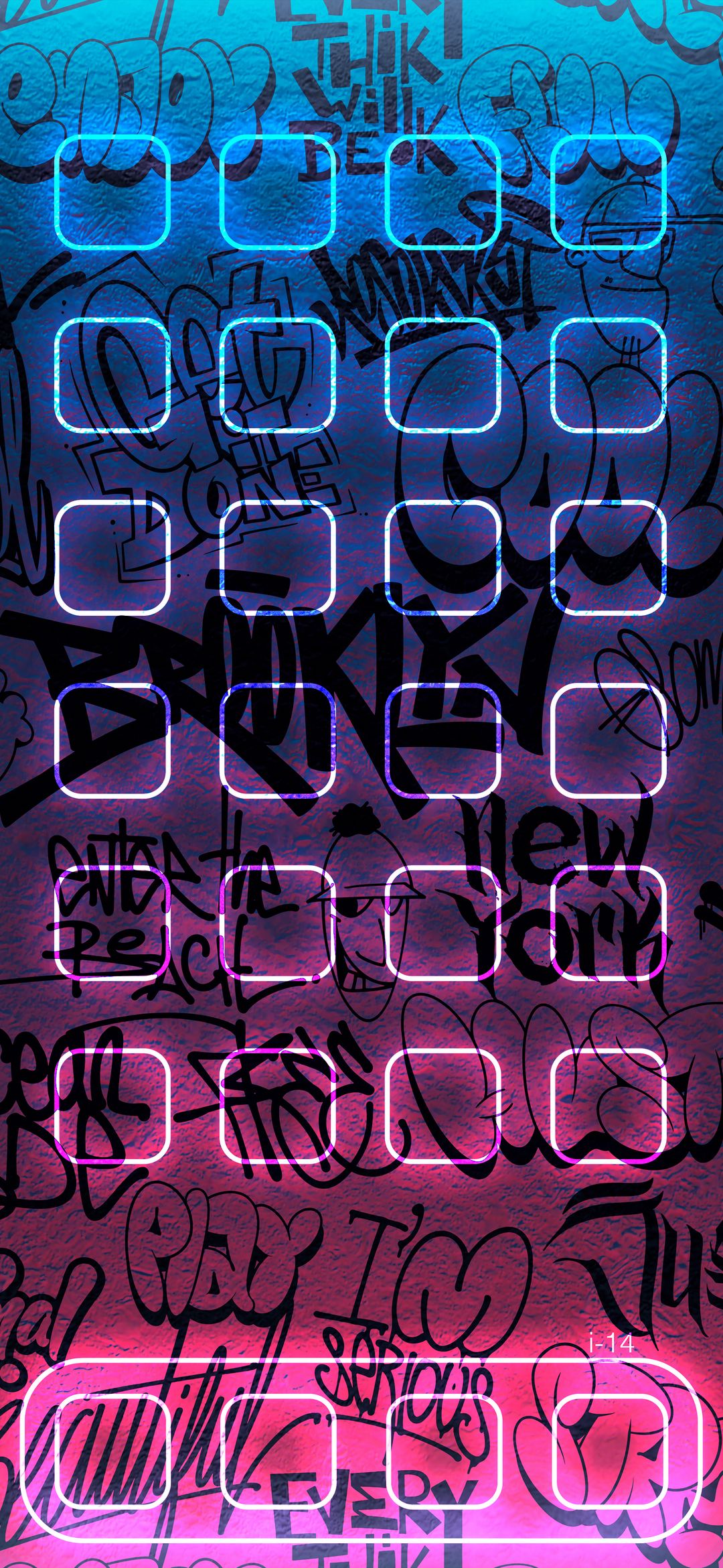 NeonGraffitiPhoneHomeScreen - graffiti wallpaper for OpersCraft
