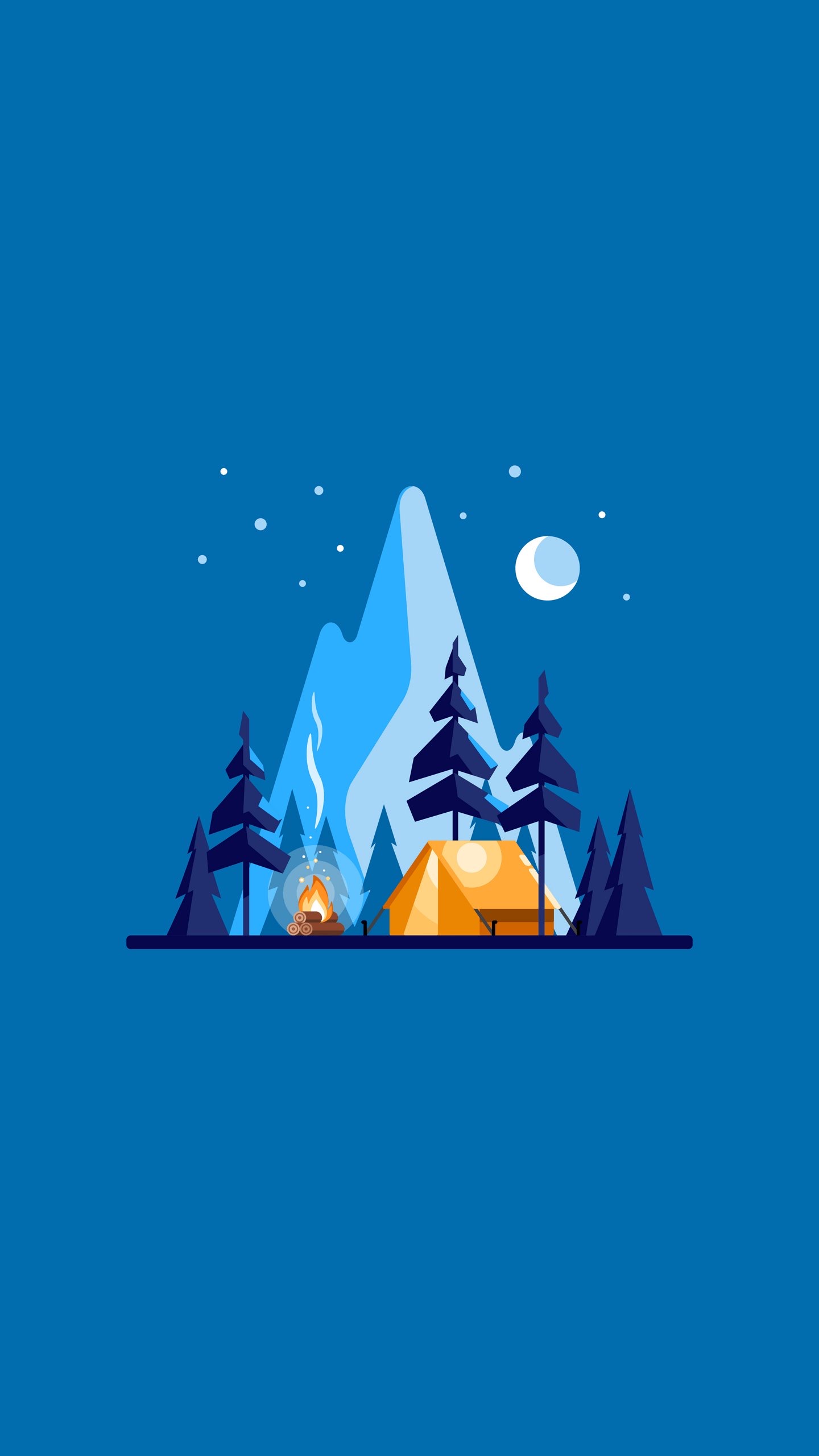Night Camping Adventure - random wallpaper for OpersCraft