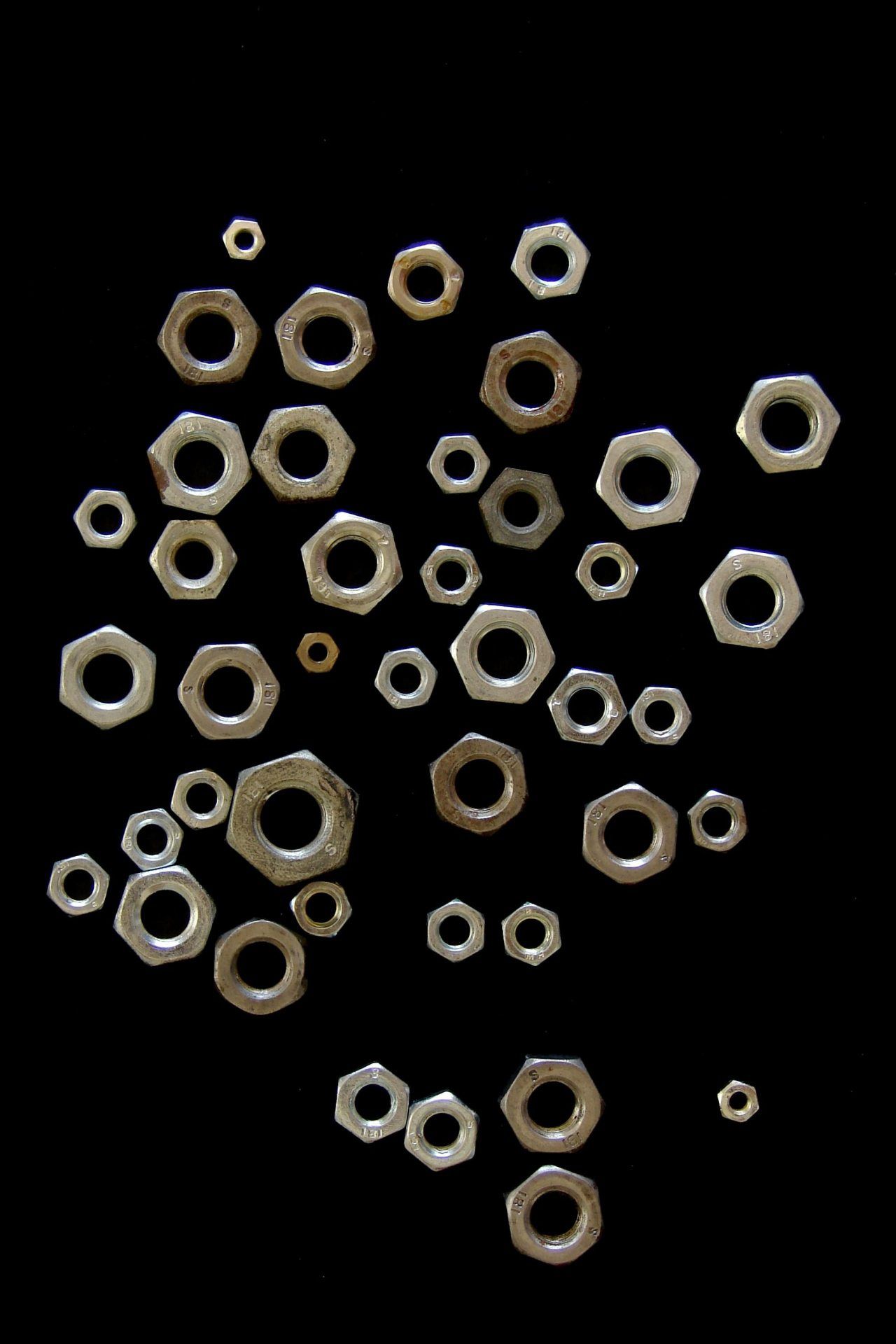 Nuts on Black - industrial wallpaper for OpersCraft
