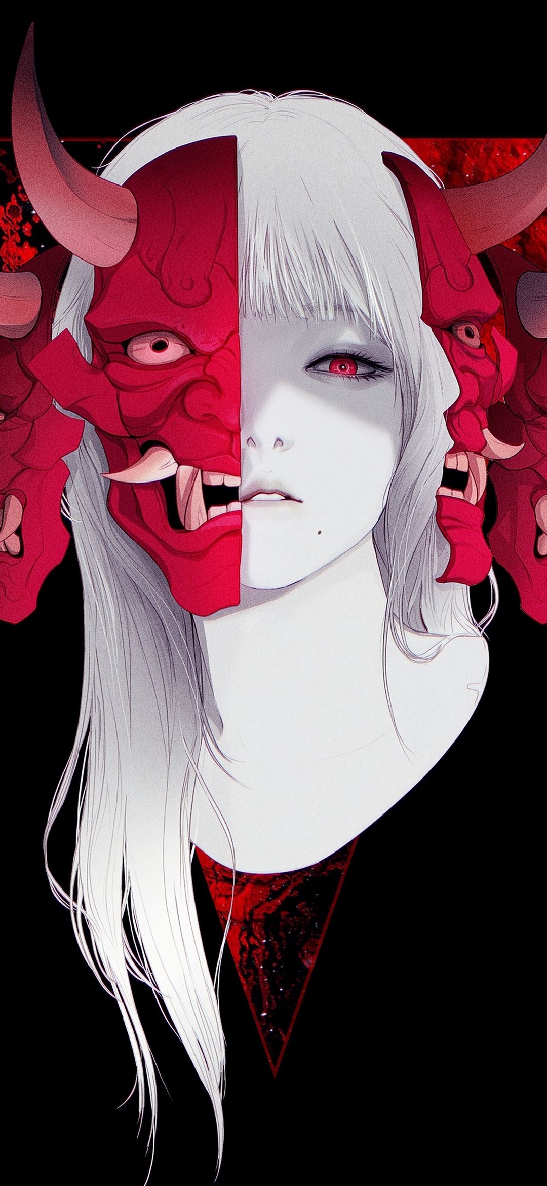 Oni Mask Duality - anime wallpaper for OpersCraft