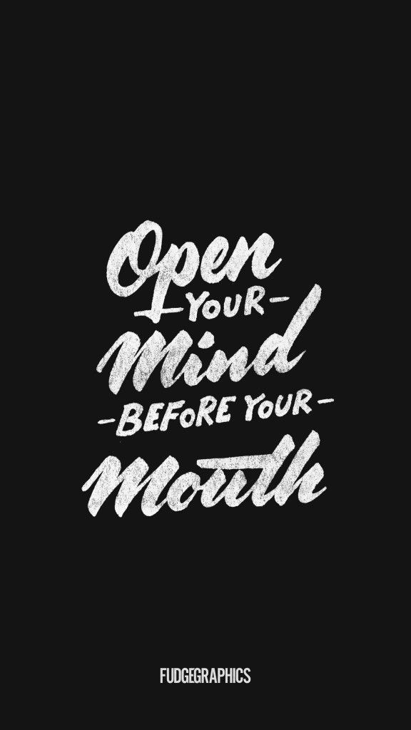 Open Mind Typography - motivation wallpaper for OpersCraft
