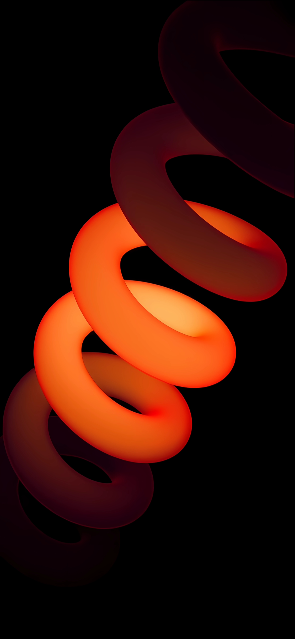 Orange Abstract Helix - abstract wallpaper for OpersCraft