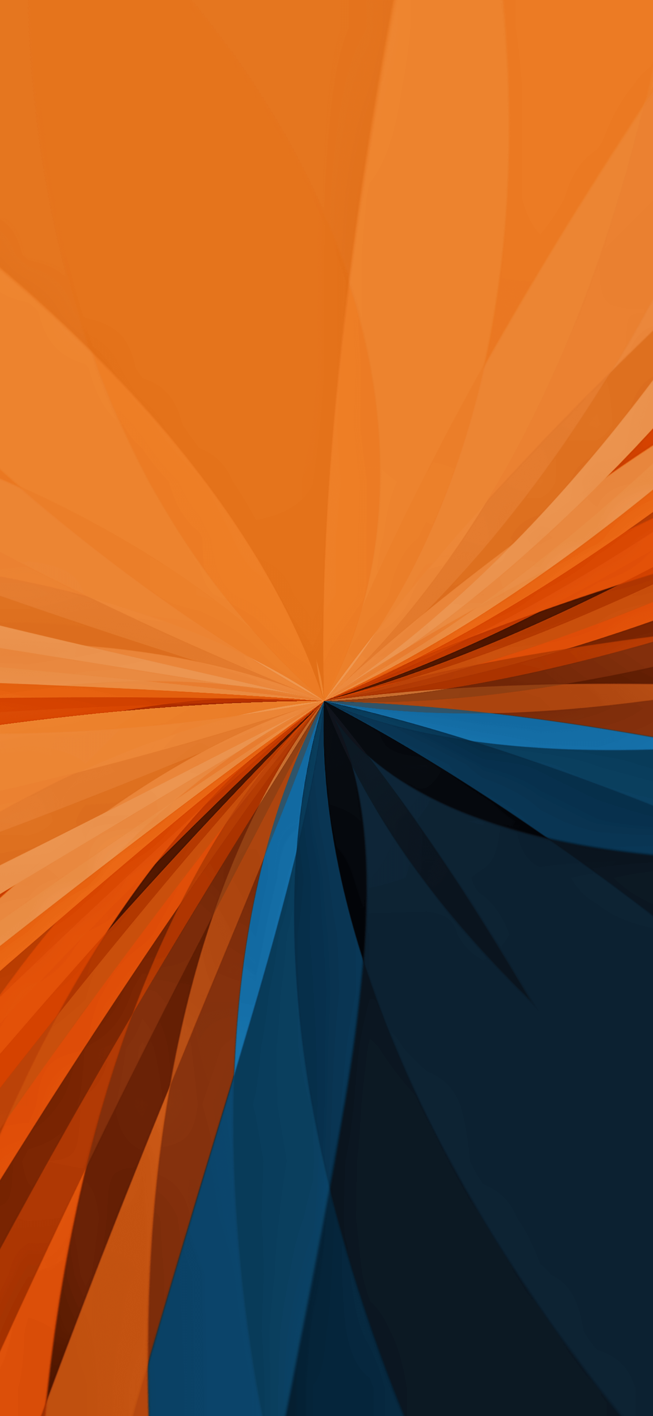 Orange Blue Burst - abstract wallpaper for OpersCraft