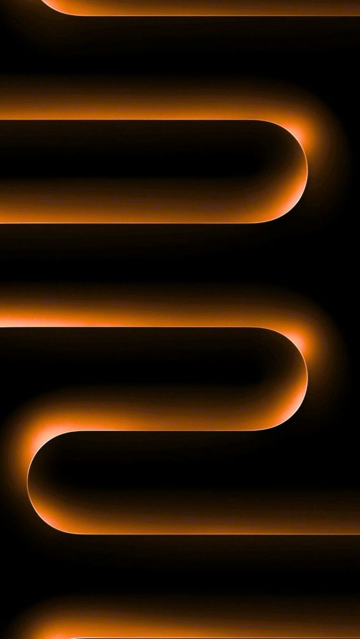 Orange Neon Curves - neon wallpaper for OpersCraft