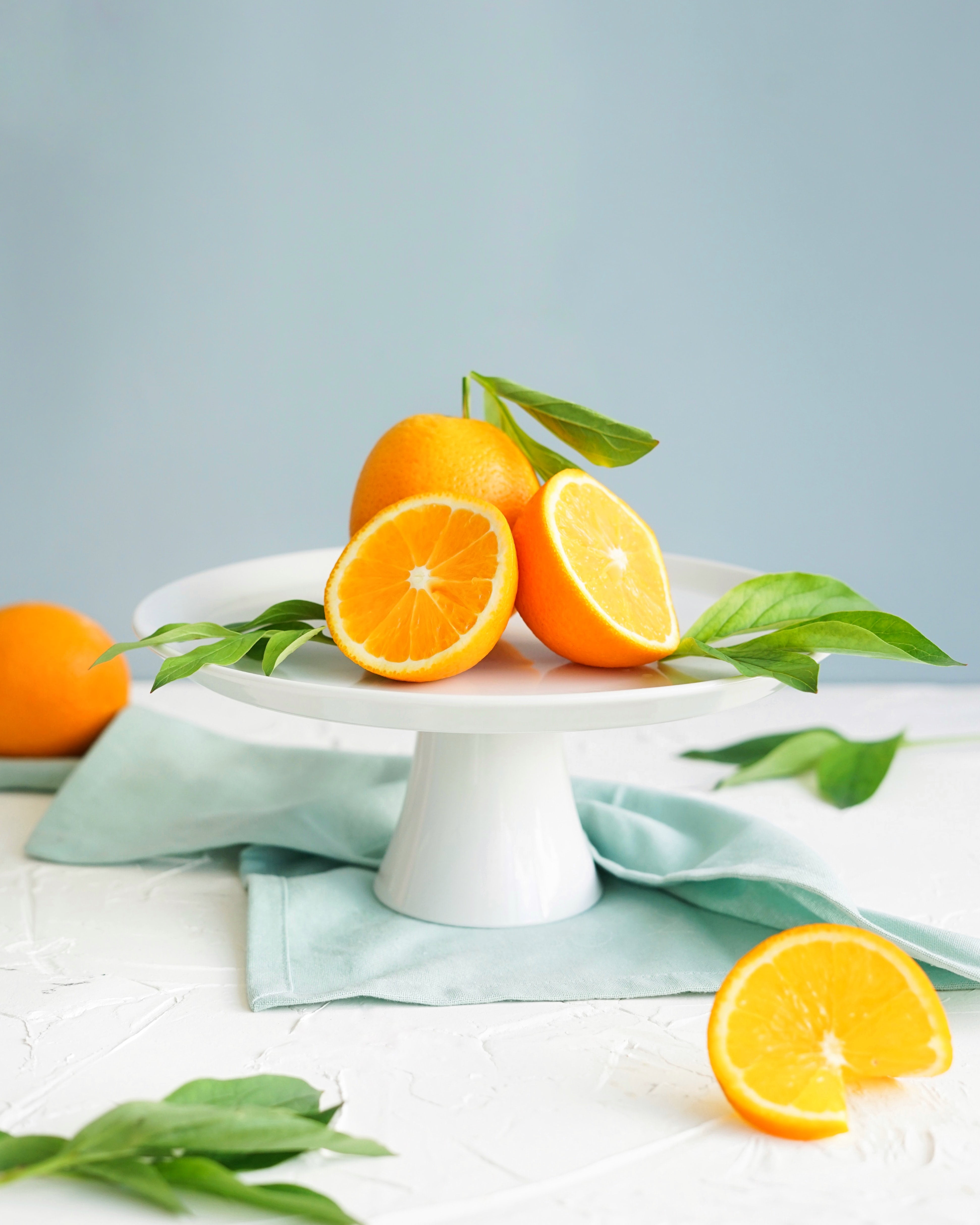 Oranges on a Cake Stand - food wallpaper for OpersCraft