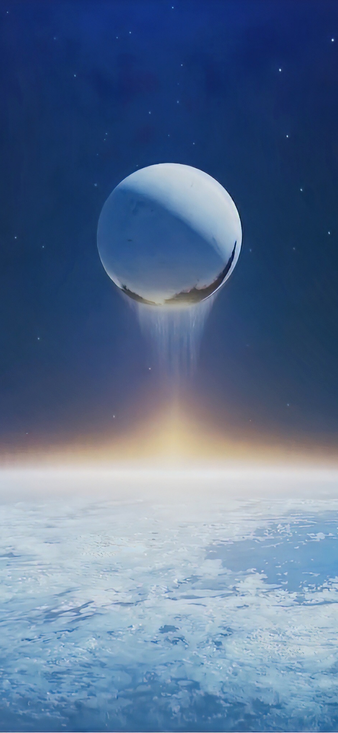 Orbital Sunrise Over Earth - space wallpaper for OpersCraft