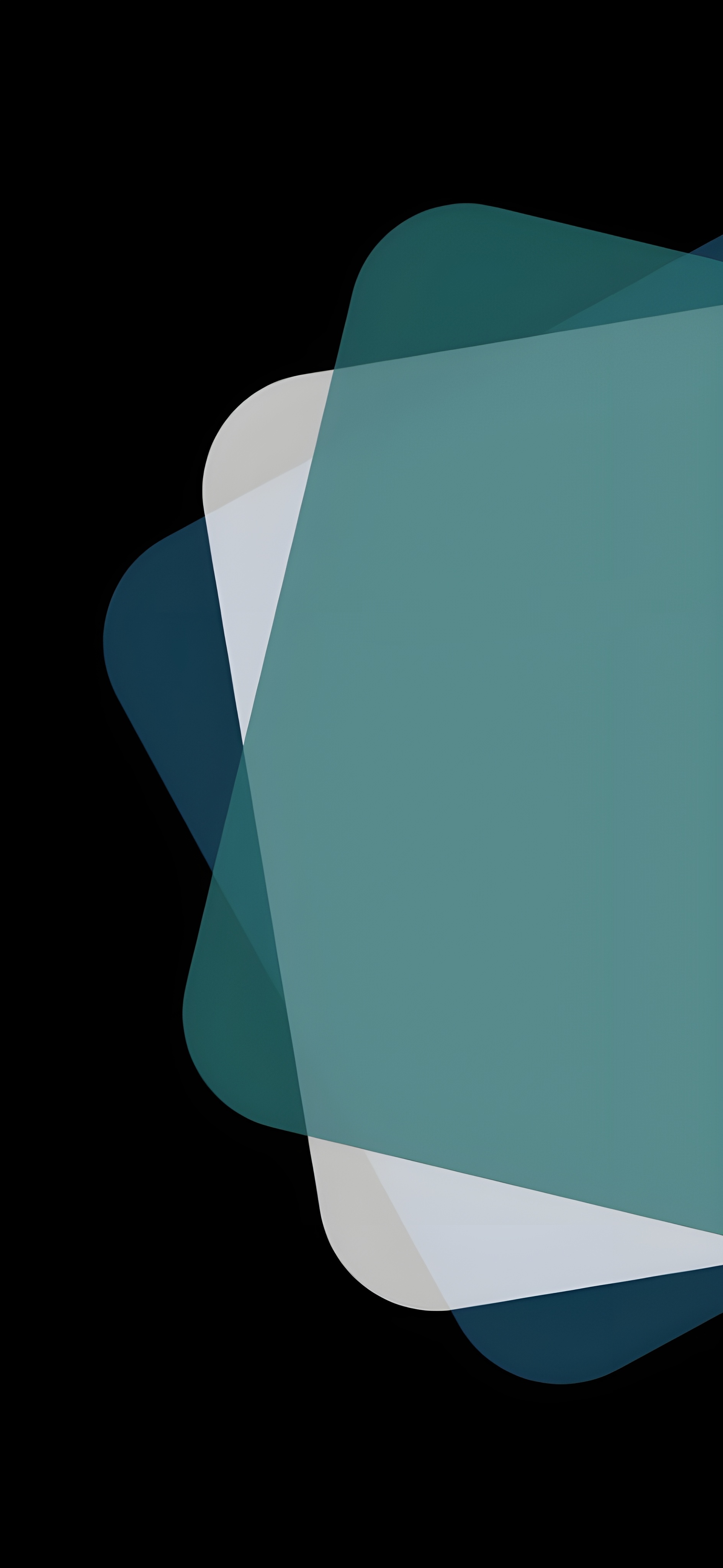 Overlapping Teal Shapes - abstract wallpaper for OpersCraft