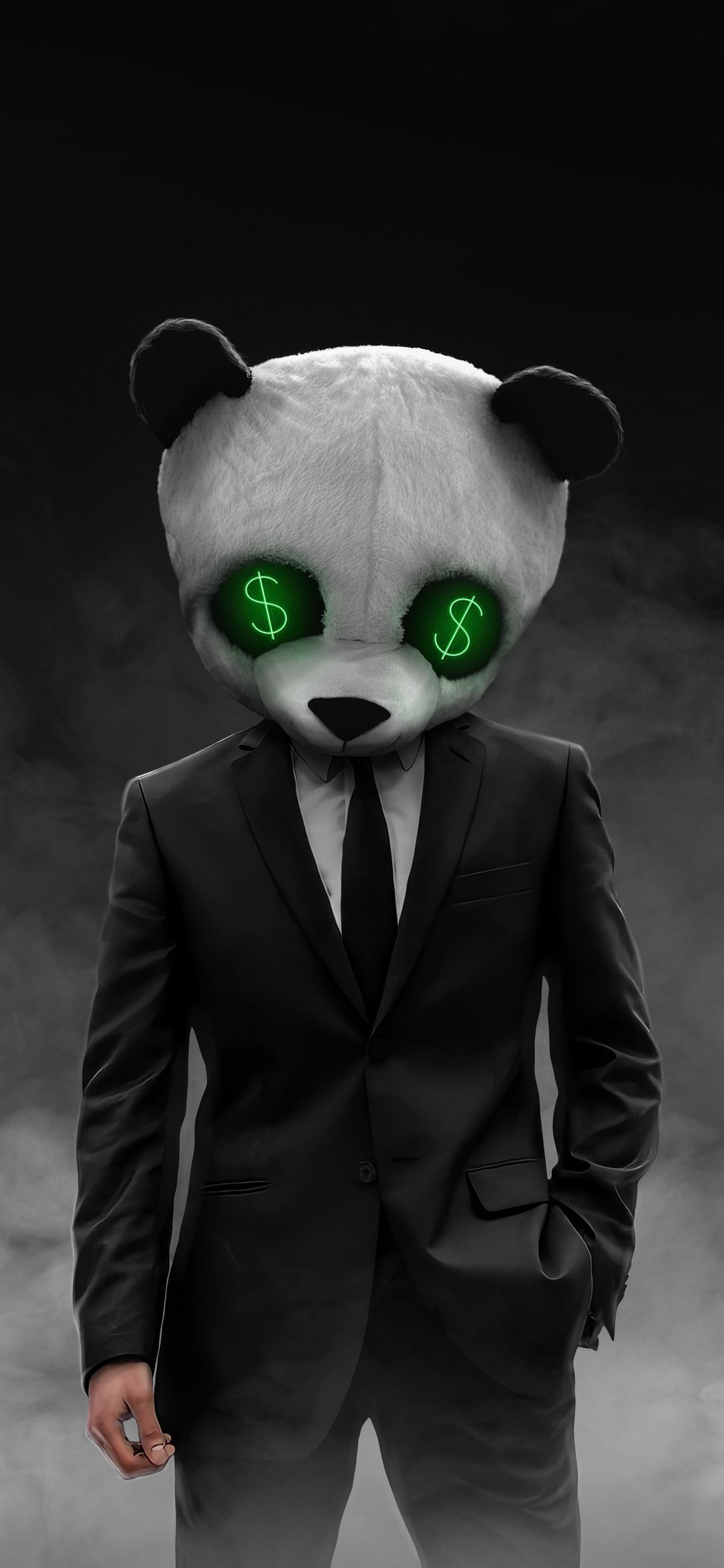 Panda Suit Money Eyes - funny wallpaper for OpersCraft