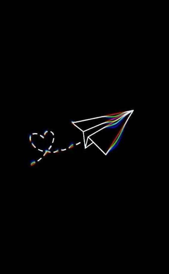 Paper Plane Love Flight - minimal wallpaper for OpersCraft