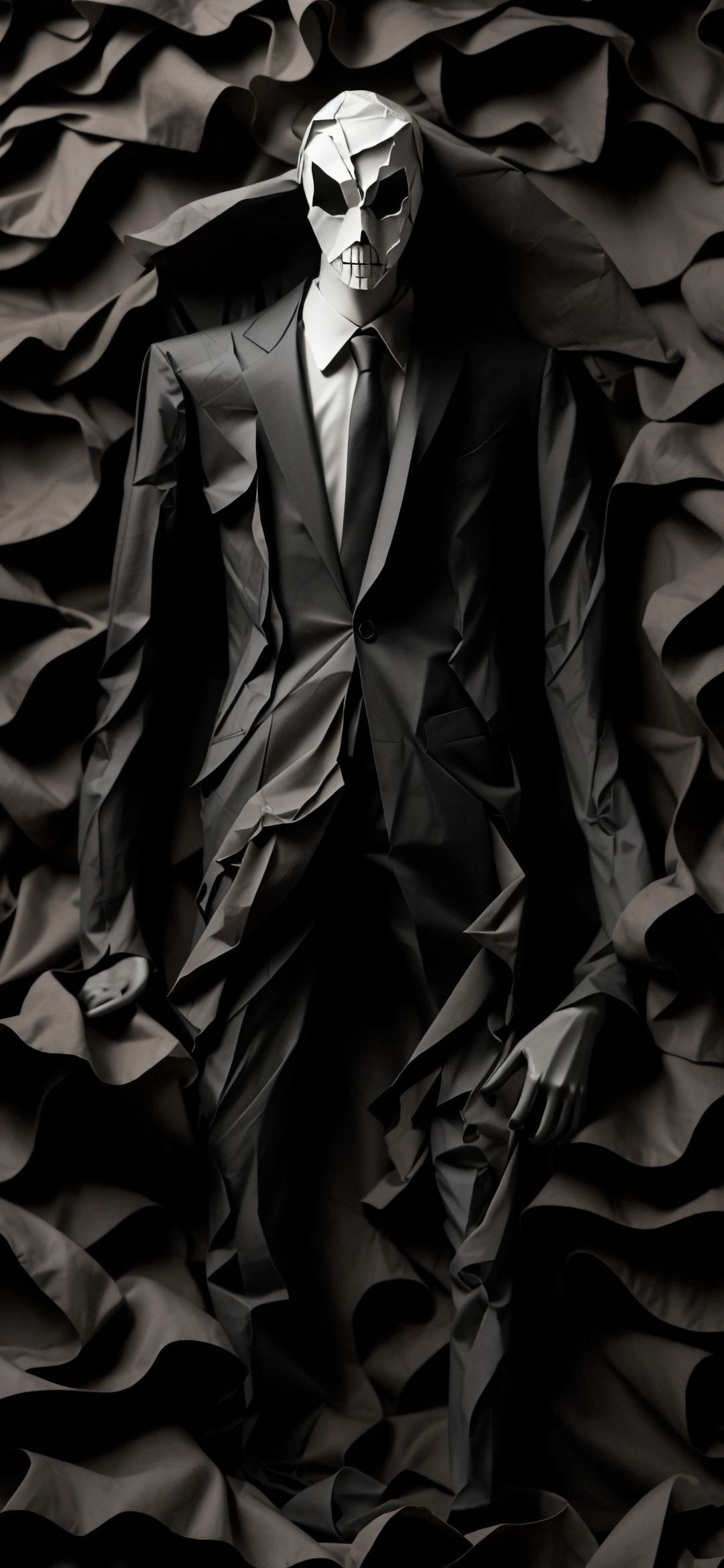 Paper Skull Suit - gothic wallpaper for OpersCraft