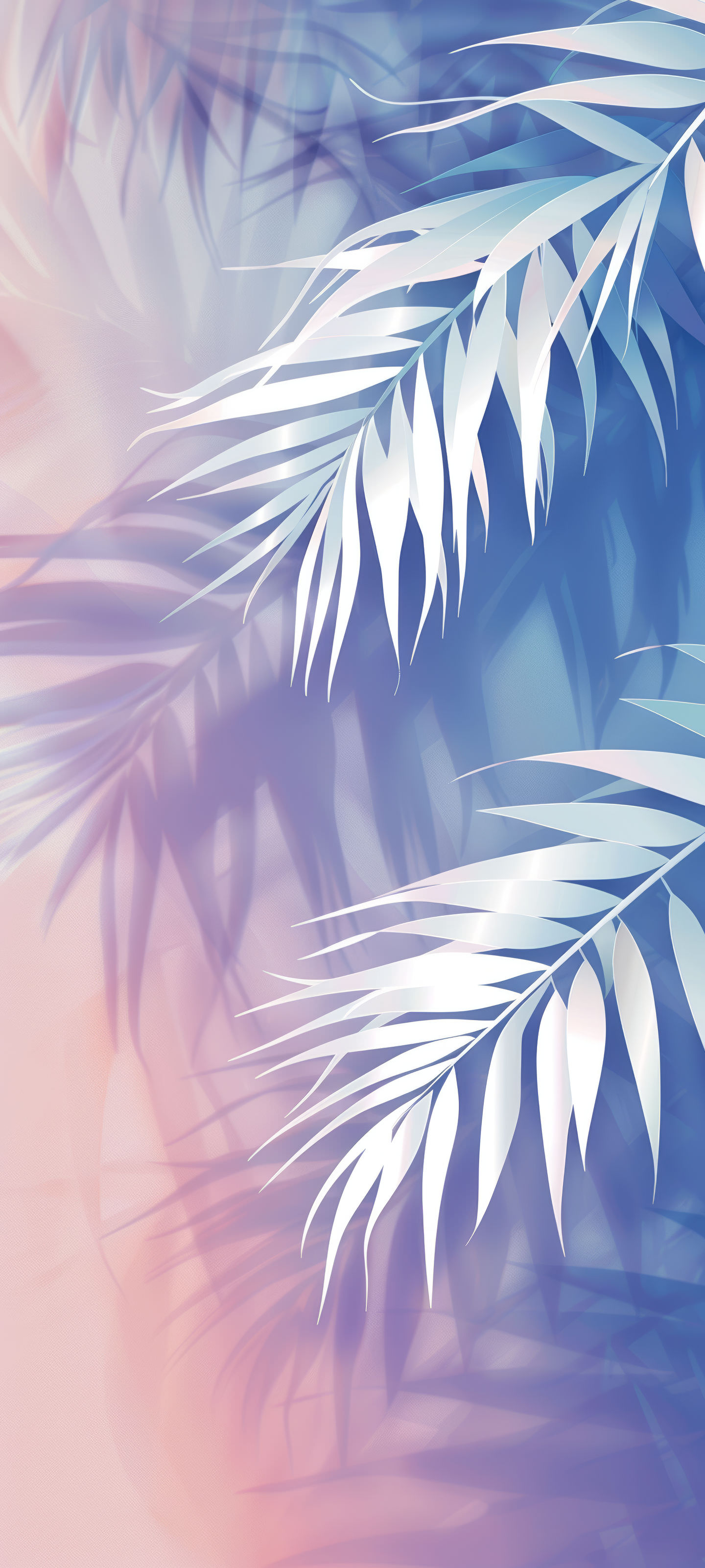 Pastel Palm Fronds - nature wallpaper for OpersCraft