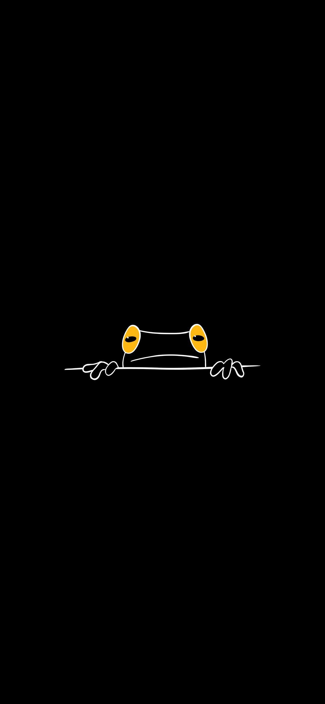 Peeking Frog Illustration - animals wallpaper for OpersCraft