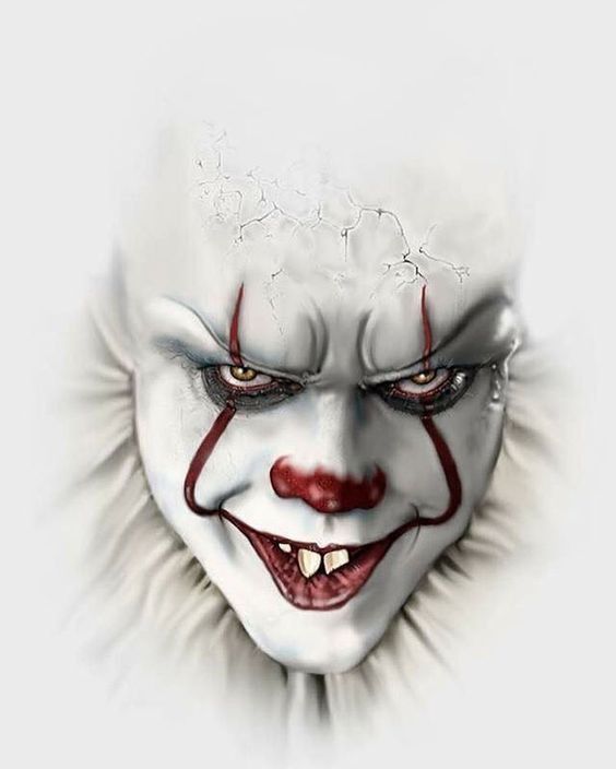 Pennywise Evil Clown Portrait - horror wallpaper for OpersCraft