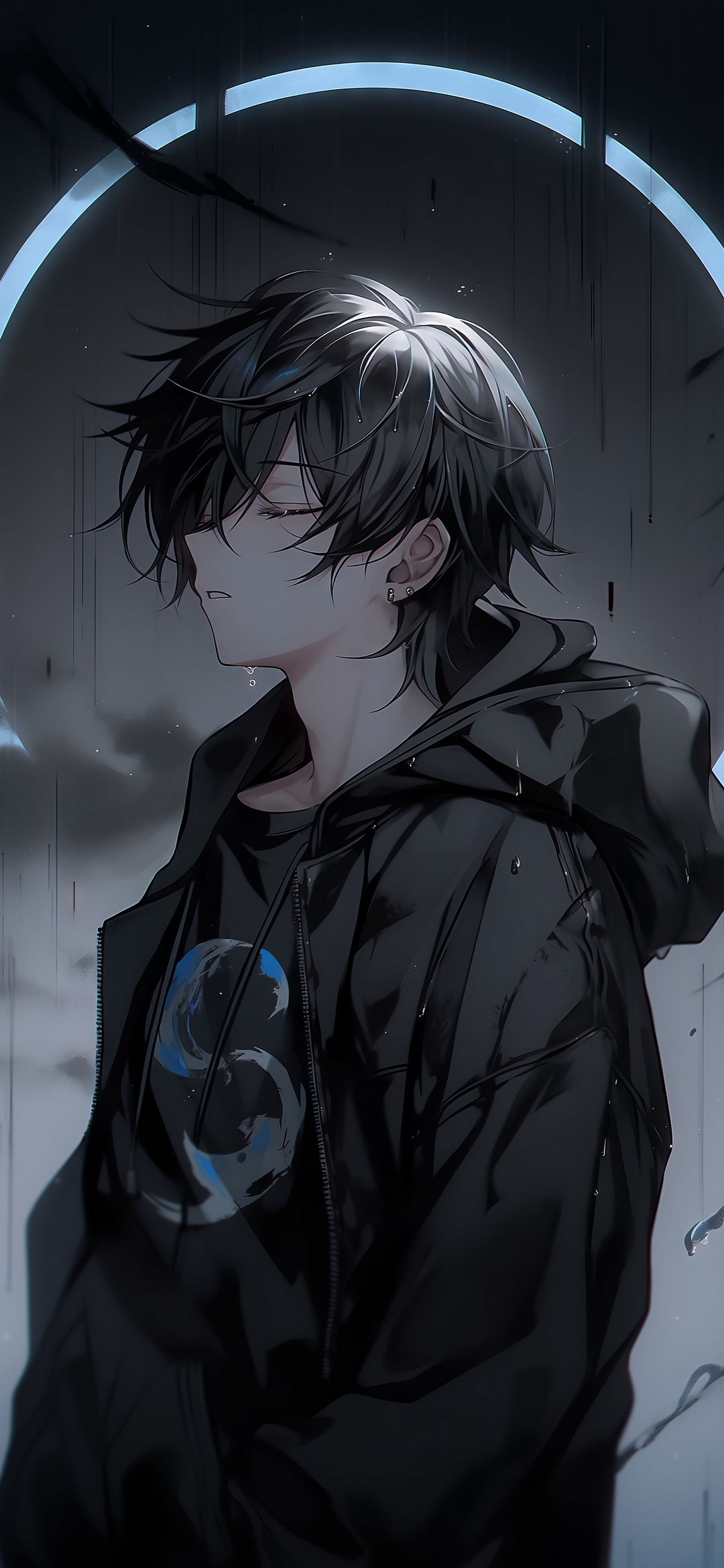Pensive Anime Boy - anime wallpaper for OpersCraft