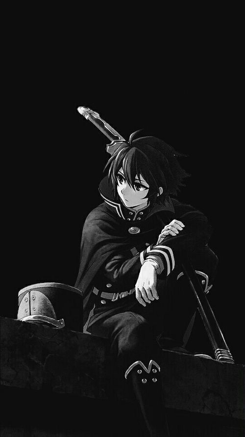 Pensive Anime Swordsman - anime wallpaper for OpersCraft