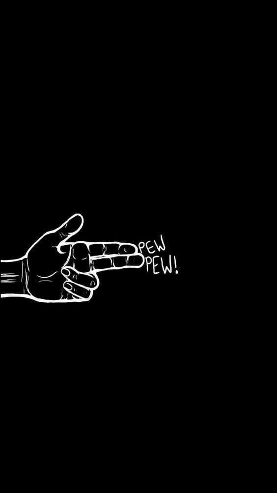 Pew Pew Hand Gesture - dope wallpaper for OpersCraft