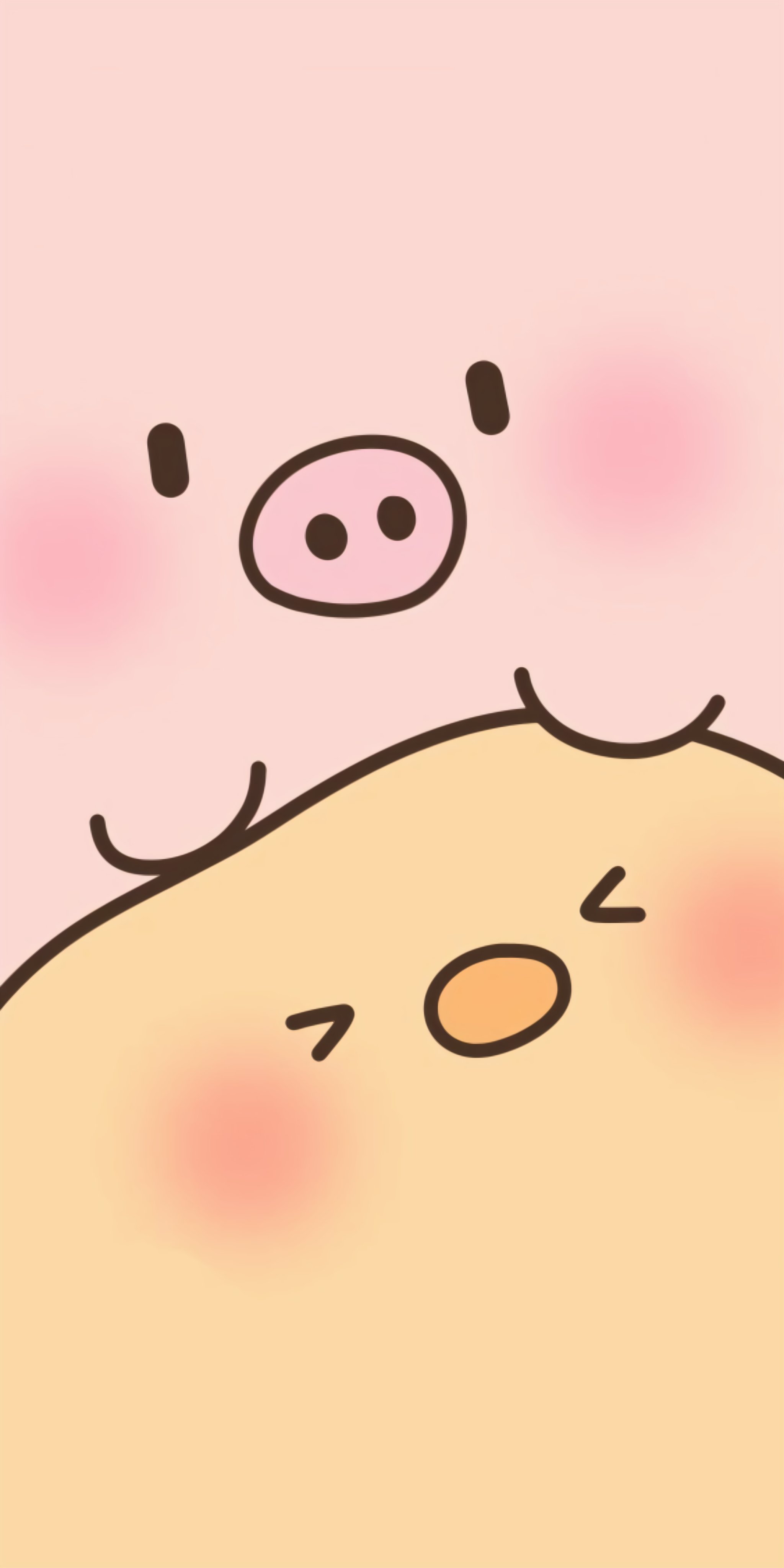 Pig and Chick Stack - animals wallpaper for OpersCraft
