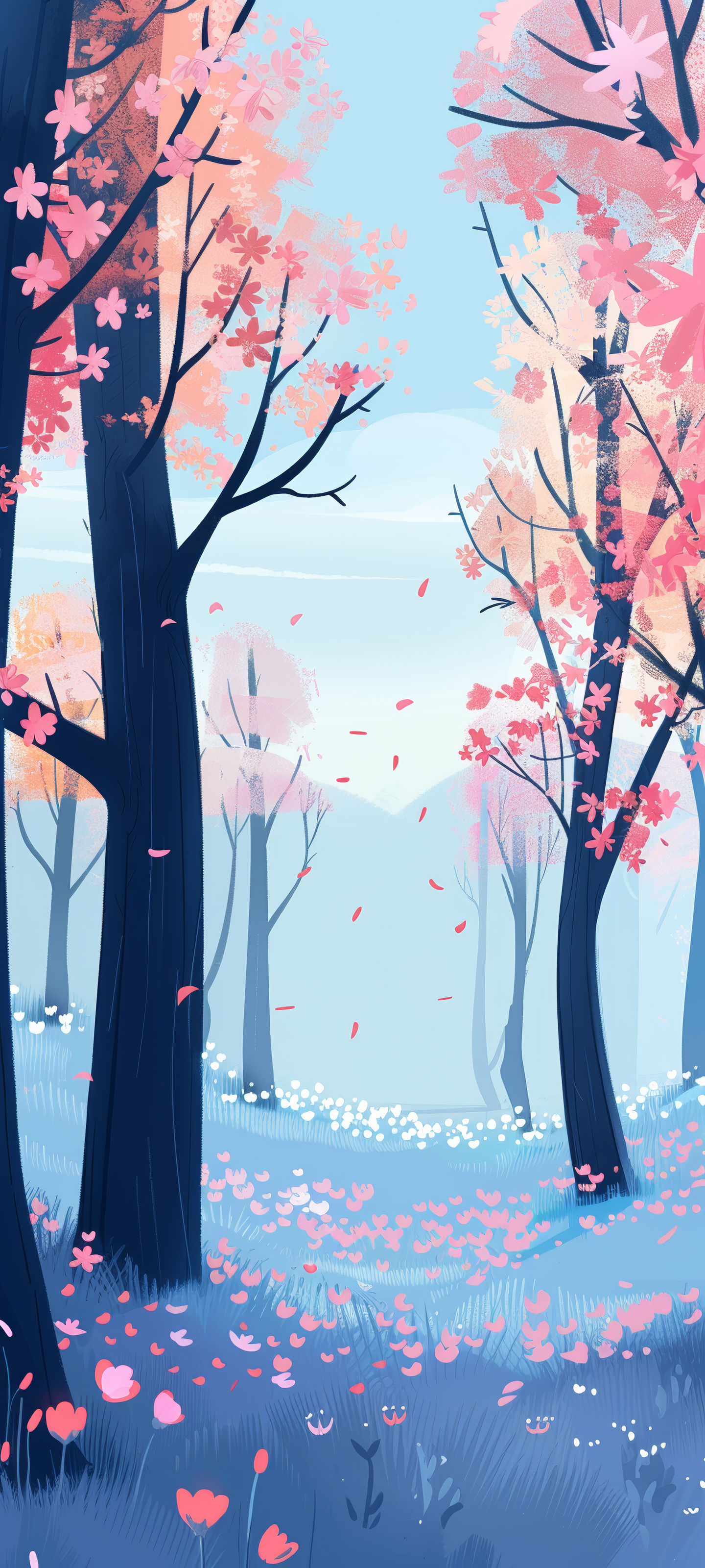 Pink Blossom Forest - nature wallpaper for OpersCraft