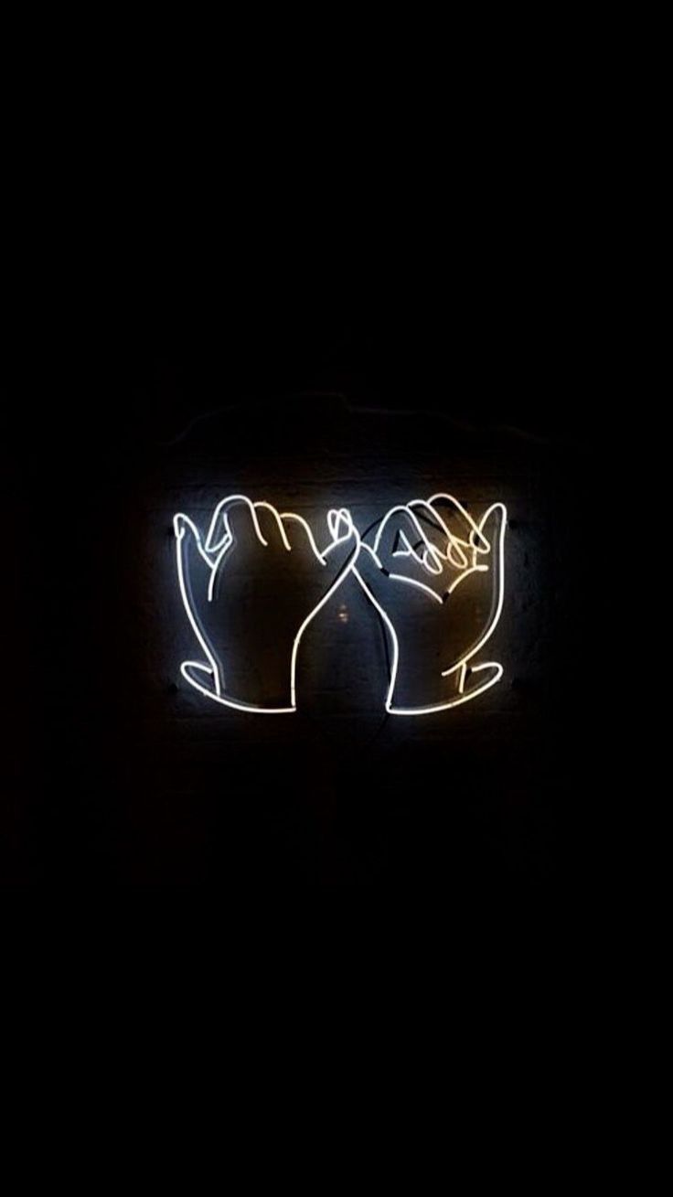 Pinky Promise Neon - minimal wallpaper for OpersCraft