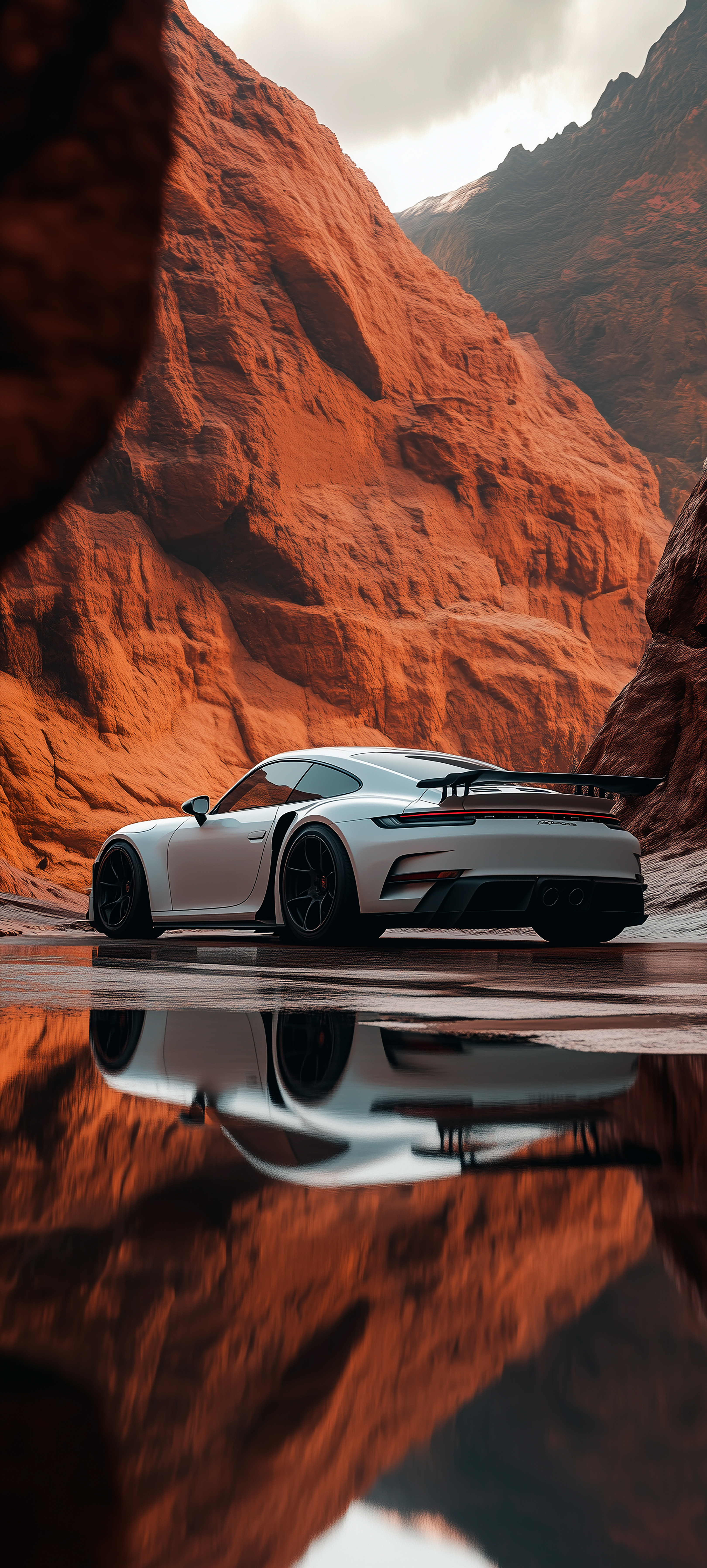 Porsche Canyon Reflection - porsche wallpaper for OpersCraft