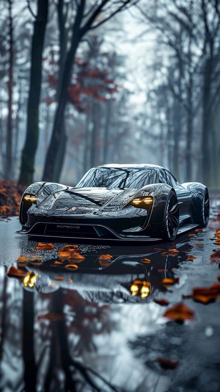 Porsche in Autumn Woods - porsche wallpaper for OpersCraft