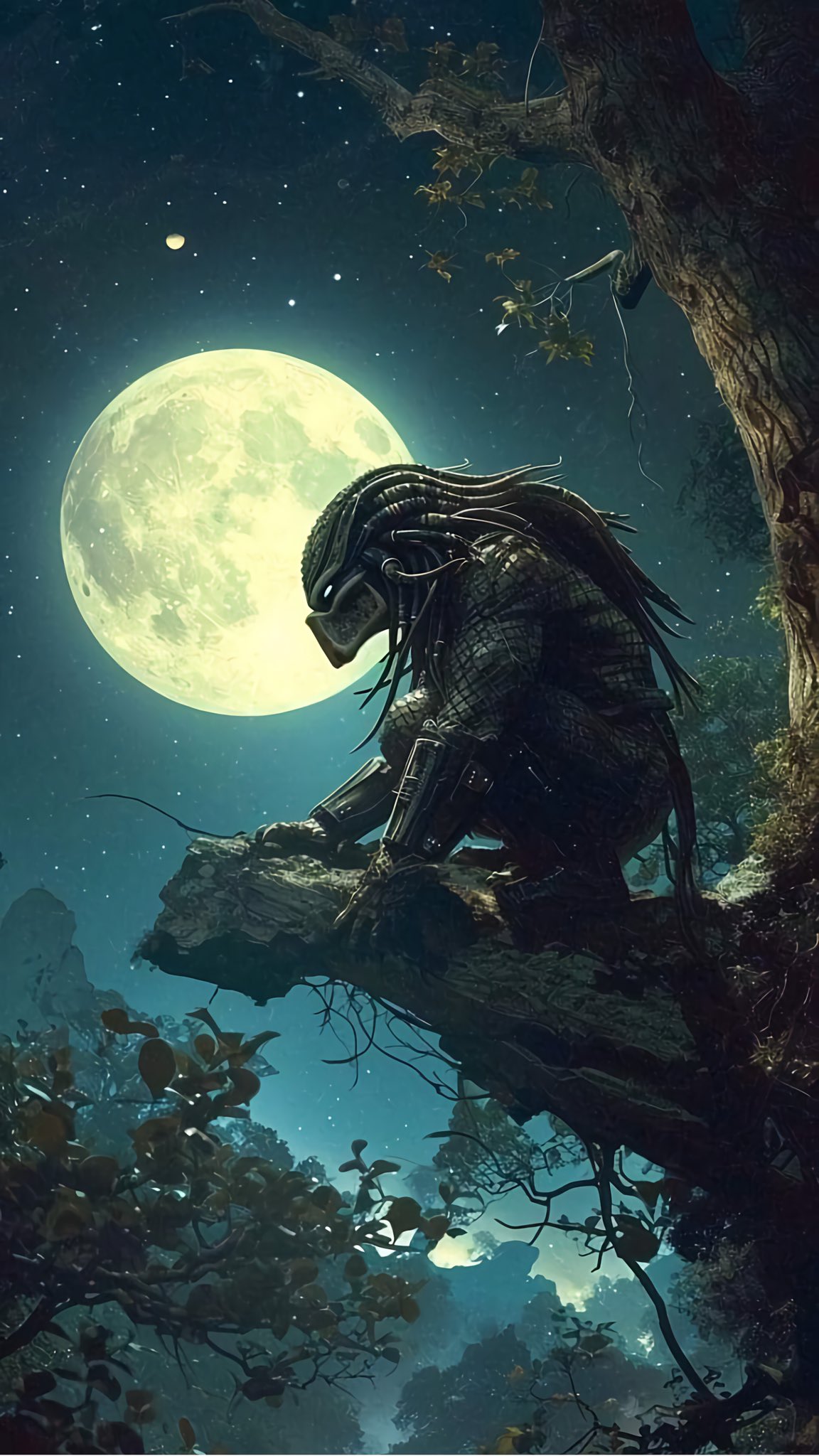 Predator Moonlit Perch - predator wallpaper for OpersCraft