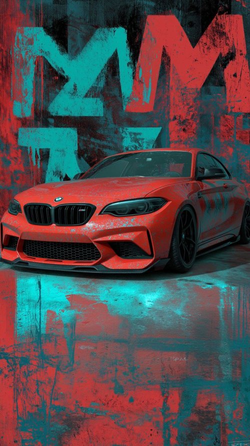 Red BMW M2 Grunge - bmw Wallpaper