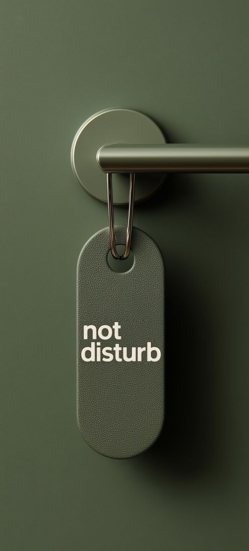 Minimalist Not Disturb Sign - Related StockWalls wallpaper