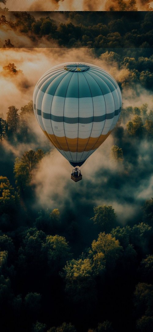 Balloon Above Forest Mist - Related OpersCraft wallpaper
