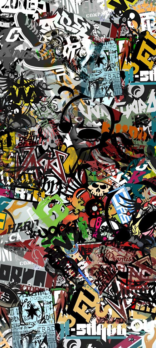 Vibrant Urban Graffiti Collage - graffiti Wallpaper