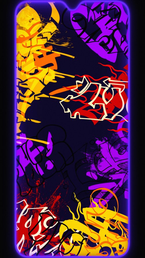 Vibrant Neon Graffiti Art - graffiti Wallpaper