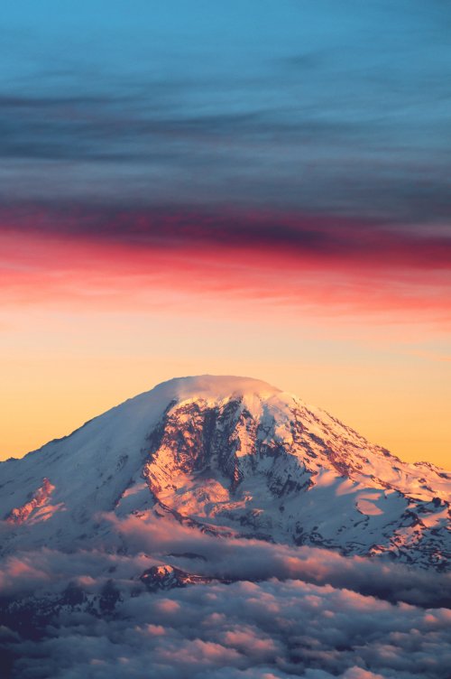Snowy Mountain Sunset Glow - Related OpersCraft wallpaper