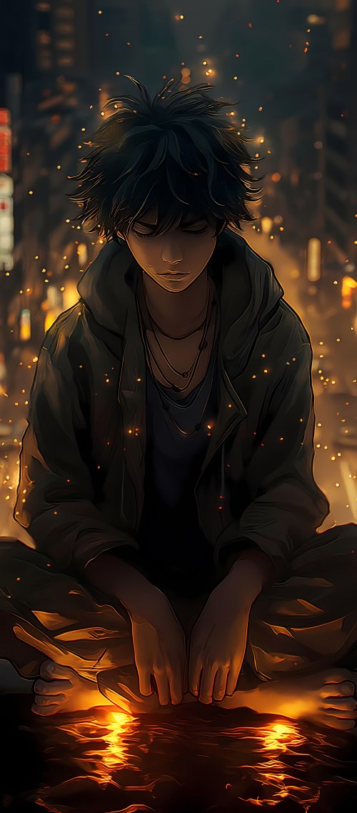 Sad Anime Boy Reflection - Related StockWalls wallpaper