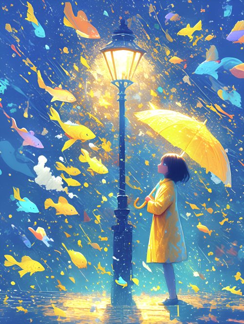 Girl With Yellow Umbrella - Related Desktop & Laptop wallpaper