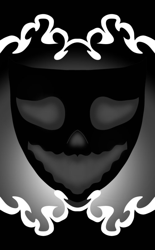Dark Gothic Mask Art
