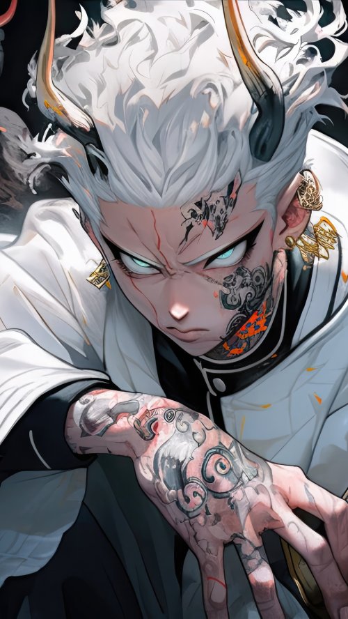 Tattooed Anime Demon Boy - Related OpersCraft wallpaper