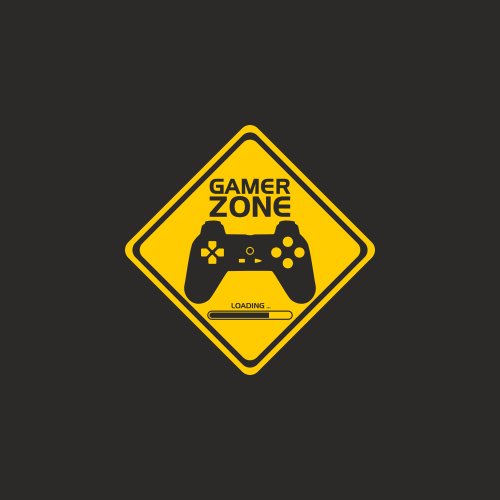 Gamer Zone Warning Sign - gaming Wallpaper