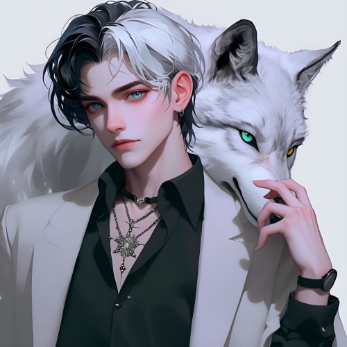 Anime Boy With Wolf - Related OpersCraft wallpaper