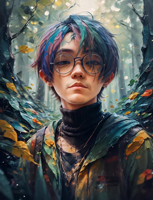Anime Boy Forest Portrait - Related OpersCraft wallpaper